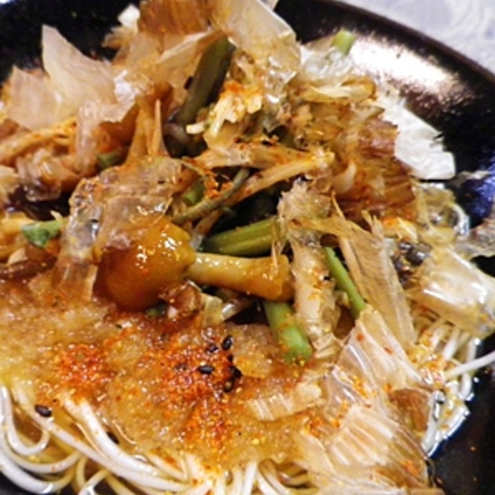 山菜おろし素麺